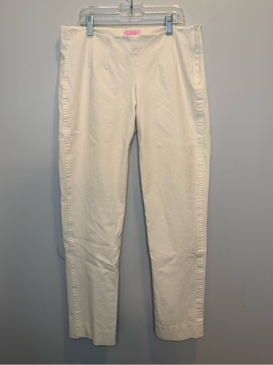 Lilly Pulitzer Pants - Lilly Pulitzer Worth Skinny Ankle Pants Resort White Side Zip Size 4 Preppy
